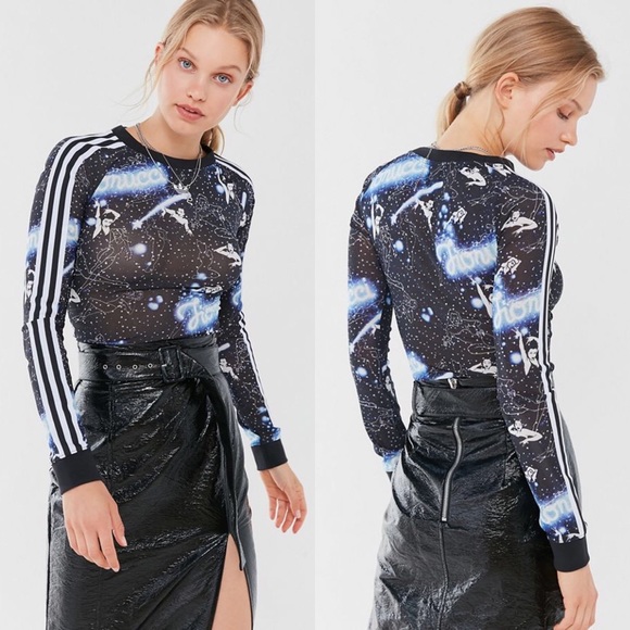 adidas sheer top